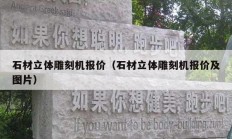 石材立體雕刻機(jī)報價（石材立體雕刻機(jī)報價及圖片）