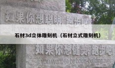 石材3d立體雕刻機(jī)（石材立式雕刻機(jī)）