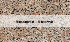 蘑菇石的種類（蘑菇石分類）